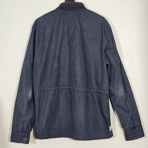 Vans Jacket Mens L Gray Full Zip Multi Pocket Barn Utility Chore Coat Outdoors - Picture 15 of 16